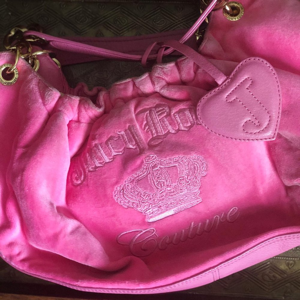 Juicy Couture Hot Pink Velour Bag